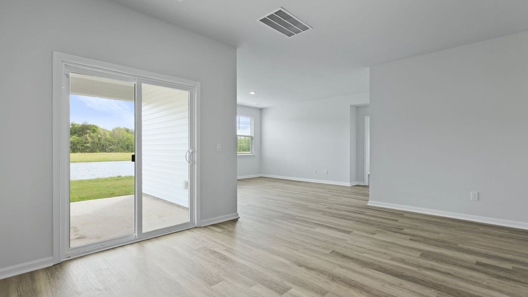 Representative unfurnished interior of a home built from the DARBY-EXP by D.R. Horton in Lakeview at Kitfield, Moncks Corner (Image 12).