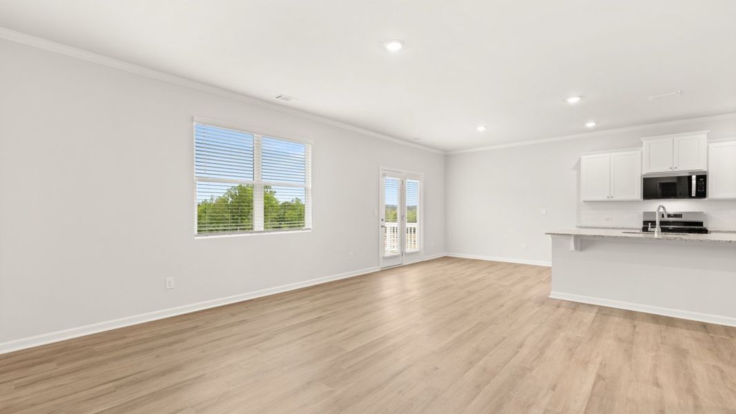 Representative unfurnished interior of a home built from the Hayden by D.R. Horton in Sheffield Highlands, Dallas (Image 12). Representative unfurnished interior of a home built from the Hayden by D.R. Horton in Sheffield Highlands, Dallas (Image 12).