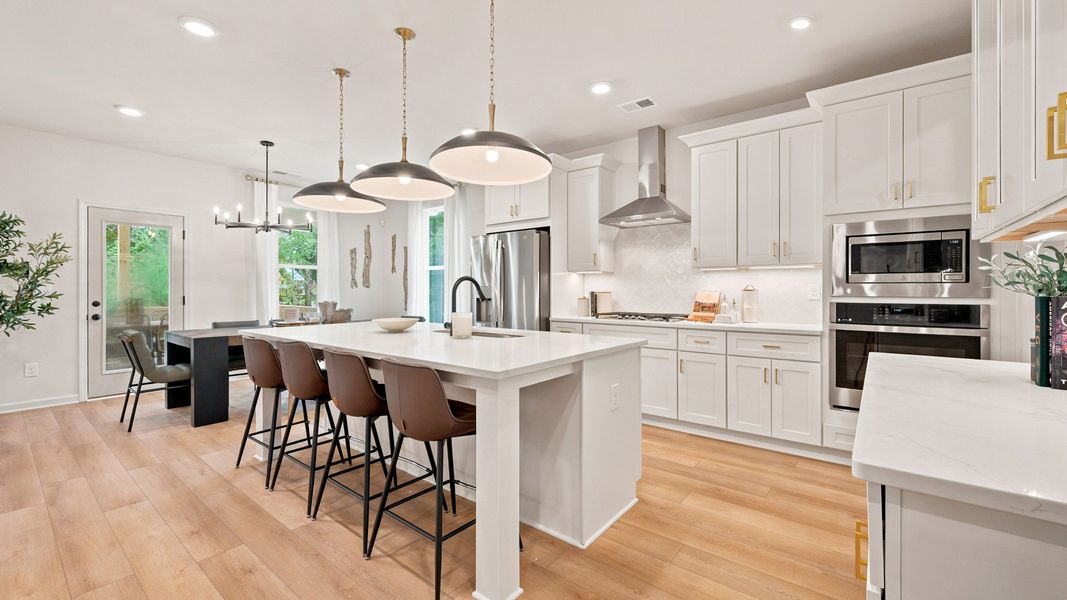 Representative furnished interior of a home built from the Rosemary II by DRB Homes in Everson, Snellville (Image 7).