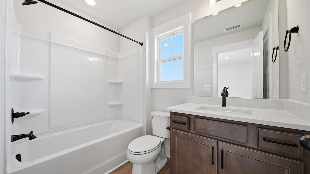 Furnished interior view inside a new home in Kayfield at Midway, Anderson (Image 33).