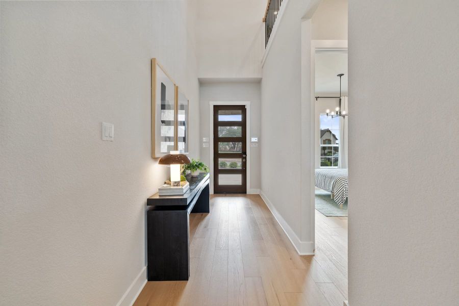 Furnished interior view inside a new home in Heritage, Dripping Springs (Image 3).