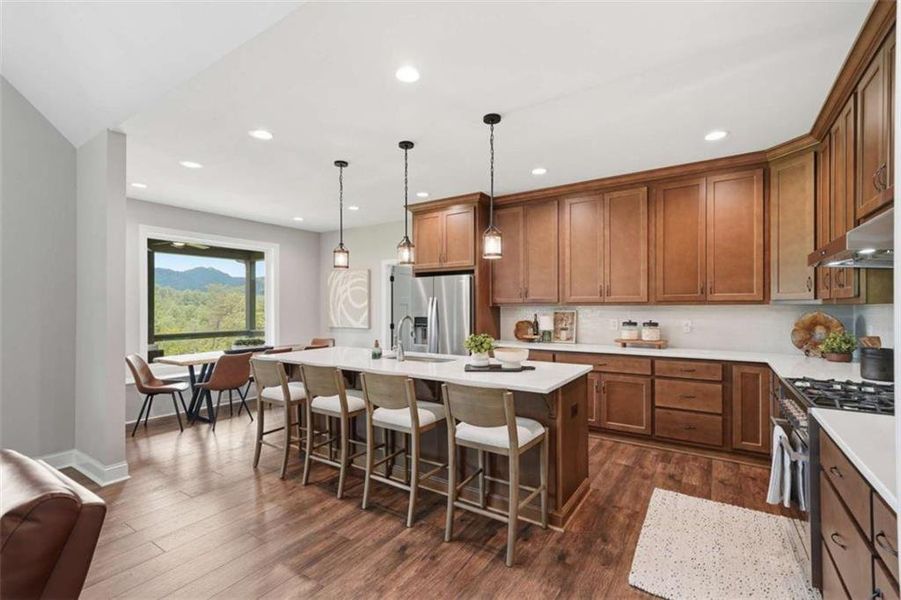 Furnished interior view inside a new home in , Blue Ridge (Image 11). Furnished interior view inside a new home in , Blue Ridge (Image 11).