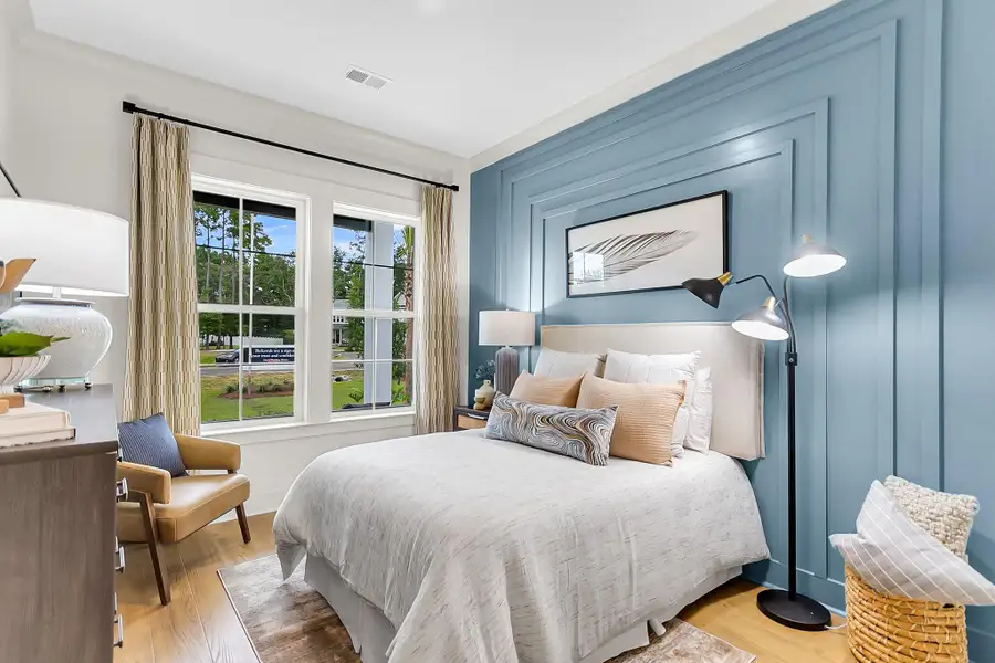 Furnished interior view inside a new home in Hidden Ponds Reserve, Awendaw (Image 10).