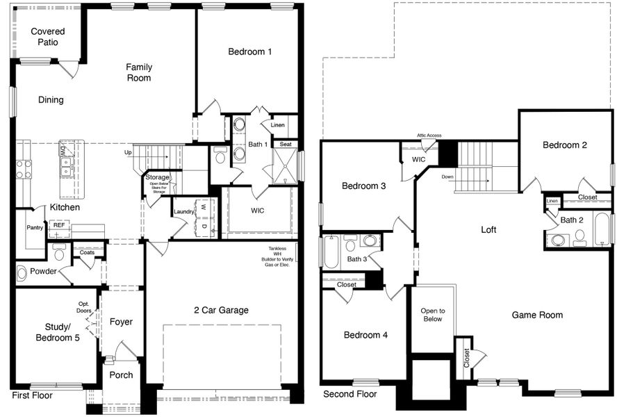 2D floor plan layout of this home in Northwest Passage, Midland, TX (Image 3). 2D floor plan layout of this home in Northwest Passage, Midland, TX (Image 3).