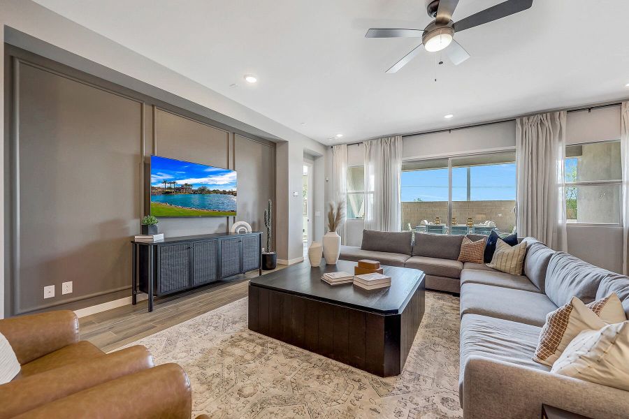 Furnished interior view inside a new home in Miravida, Surprise (Image 24). Furnished interior view inside a new home in Miravida, Surprise (Image 24).