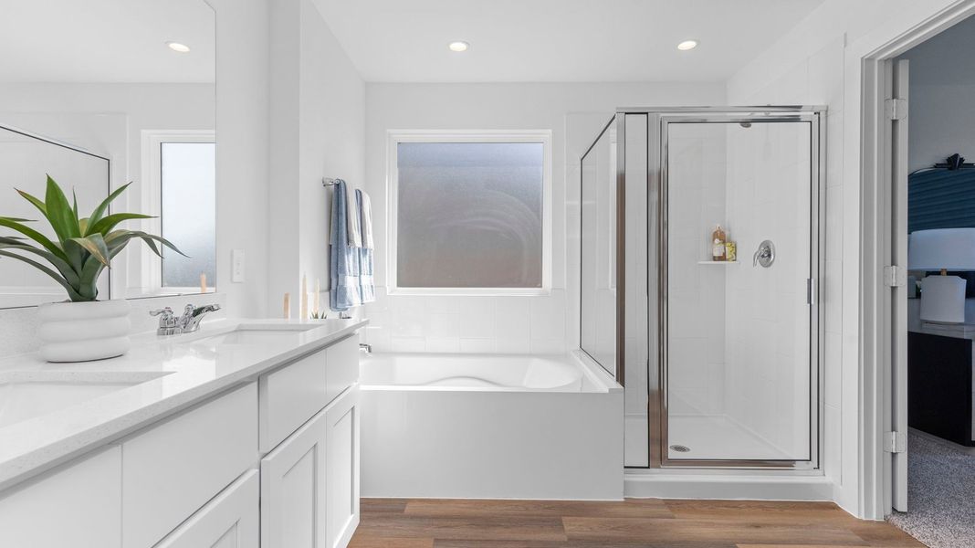 Representative furnished interior of a home built from the GAVEN by D.R. Horton in Canterra Creek 45' and 50' Homesites, Iowa Colony (Image 12). Representative furnished interior of a home built from the GAVEN by D.R. Horton in Canterra Creek 45' and 50' Homesites, Iowa Colony (Image 12).