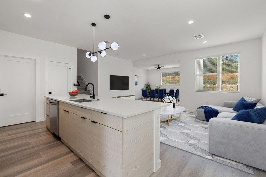 Furnished interior view inside a new home in , Lago Vista (Image 6).
