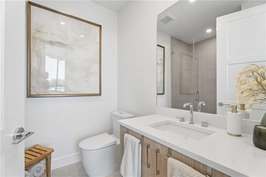 Furnished interior view inside a new home in , Atlanta (Image 31).