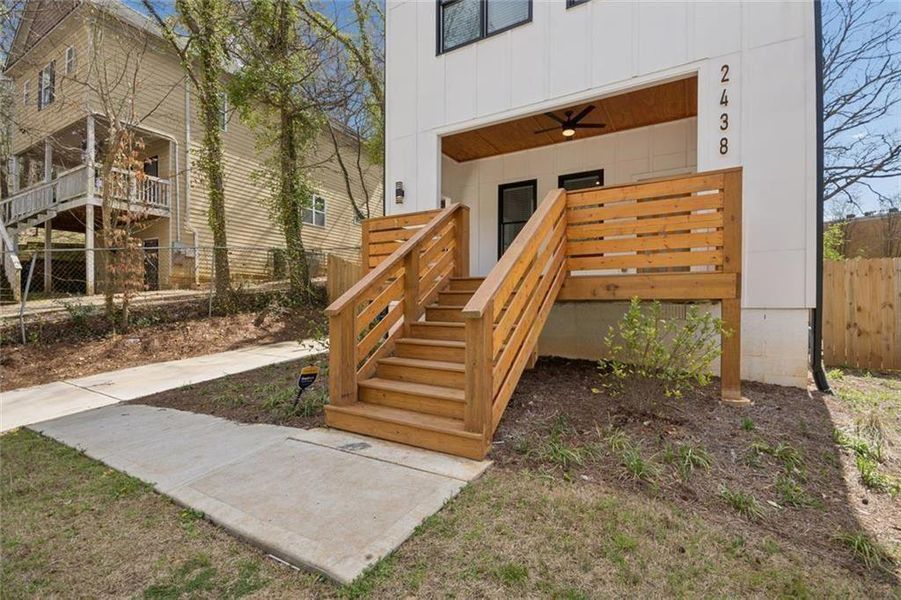 Exterior details and patio area of a home in , Atlanta (Image 25). Exterior details and patio area of a home in , Atlanta (Image 25).