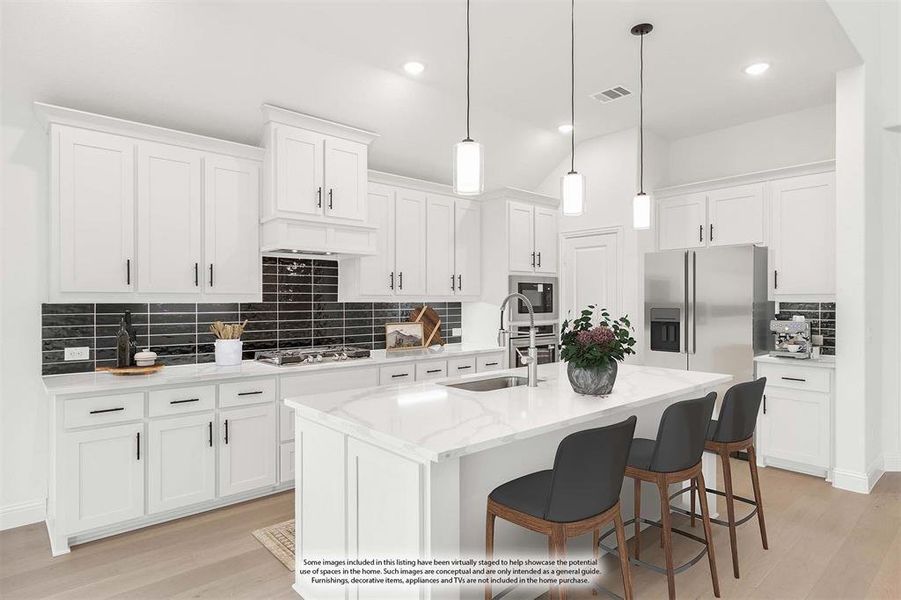 Furnished interior view inside a new home in Willow Wood, McKinney (Image 19).