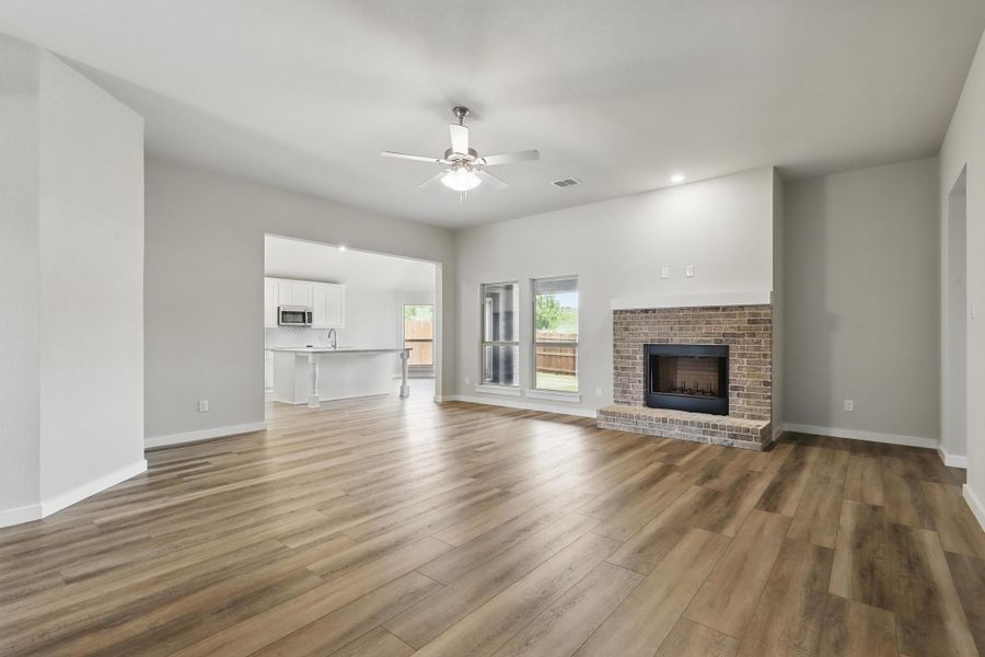 Representative unfurnished interior of a home built from the McKinley I by Cheldan Homes in Horizons at Bankston Estates, Venus (Image 45).