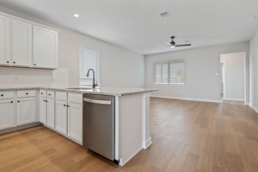 Furnished interior view inside a new home in Emberly, Beasley (Image 7).