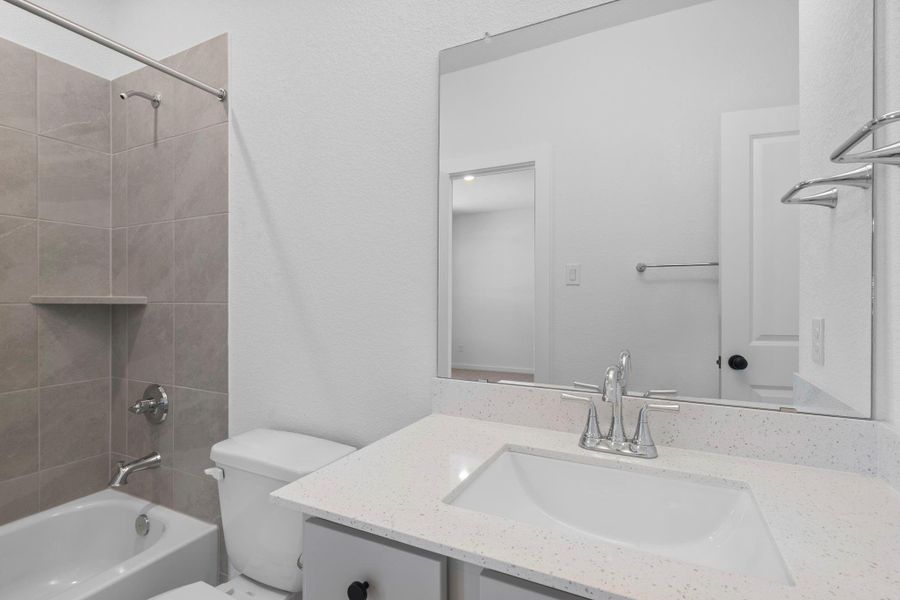 Furnished interior view inside a new home in Harvest Green - Final Opportunities, Richmond (Image 5).