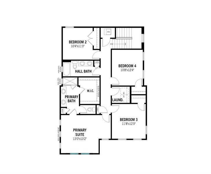2D floor plan layout for the Hayden by Mattamy Homes in Celebration - Island Village, Celebration, FL (Image 3). 2D floor plan layout for the Hayden by Mattamy Homes in Celebration - Island Village, Celebration, FL (Image 3).