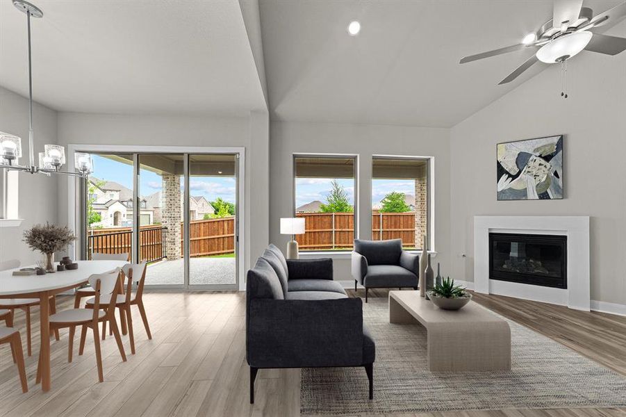 Furnished interior view inside a new home in South Pointe  Village Series, Mansfield (Image 9).