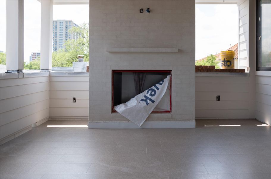 Third-floor Covered Terrace on Unit B/C.