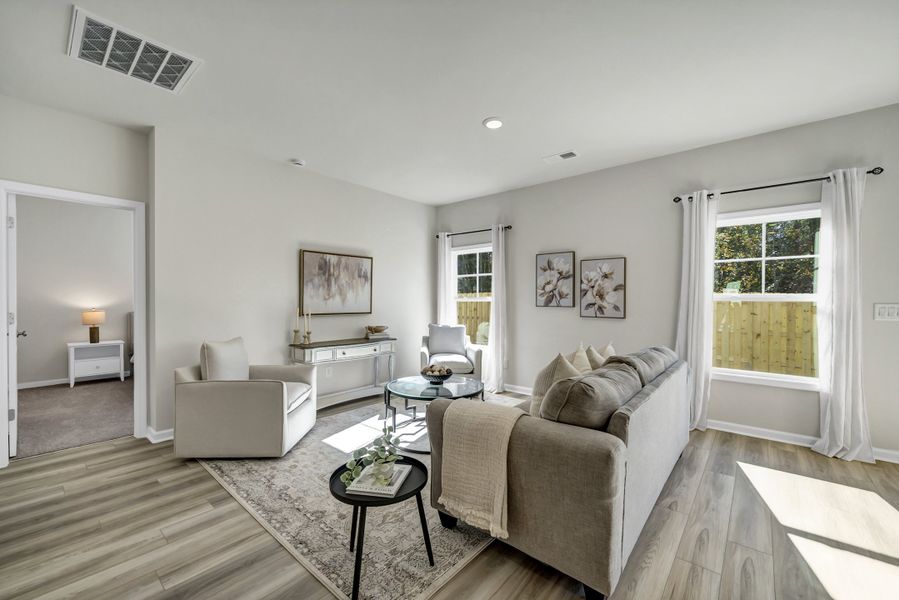 Representative furnished interior of a home built from the Cooper by Hurricane Builders in Portrait Hills, Aiken (Image 14).