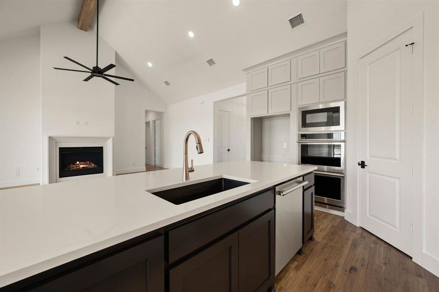 Furnished interior view inside a new home in Bella Crossing, Fort Worth (Image 12).
