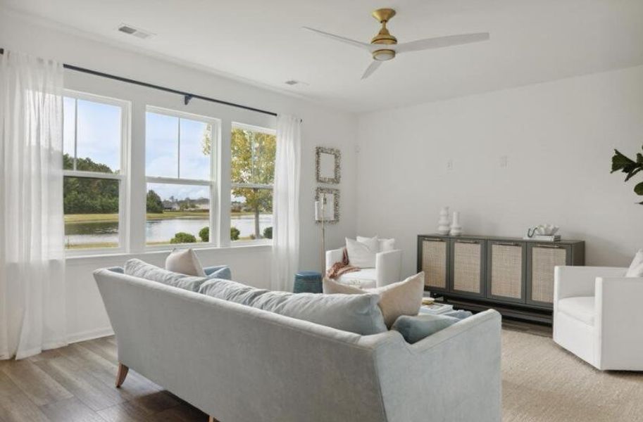 Furnished interior view inside a new home in Sweetgrass at Summers Corner, Summerville (Image 12).