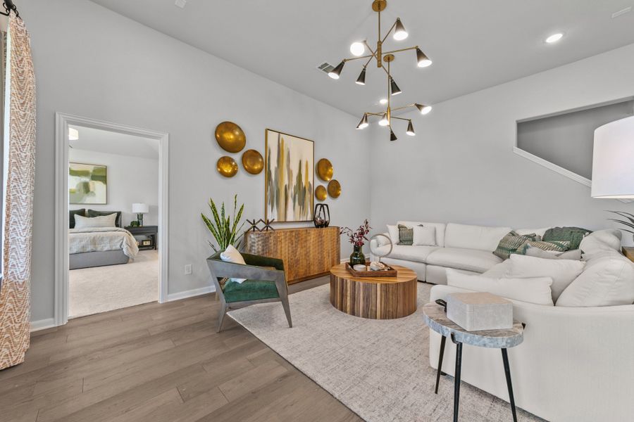 Representative furnished interior of a home built from the Kensington by Cambridge Homes in Tinsley Meadows, Van Alstyne (Image 8). Representative furnished interior of a home built from the Kensington by Cambridge Homes in Tinsley Meadows, Van Alstyne (Image 8).