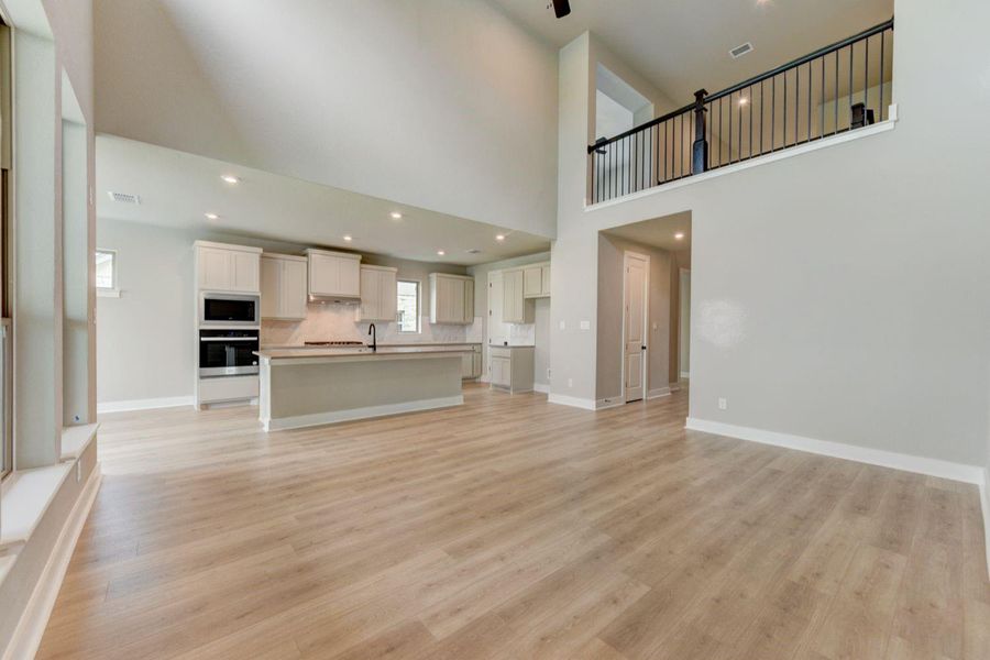 Family Room to Kitchen - Representative Photo