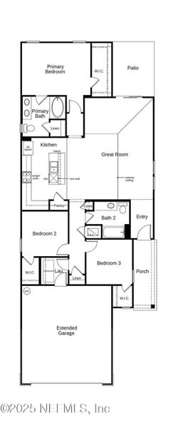2D floor plan layout of this home in Stonecrest, St. Johns, FL (Image 3).