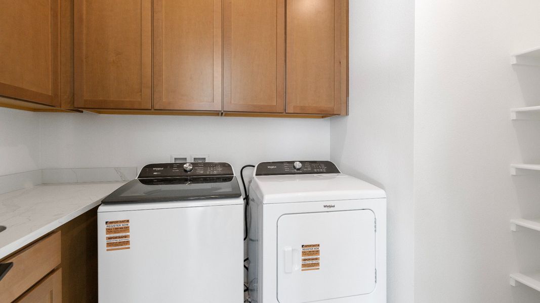 Furnished interior view inside a new home in Dillon Pointe - Journey, Broomfield (Image 23).