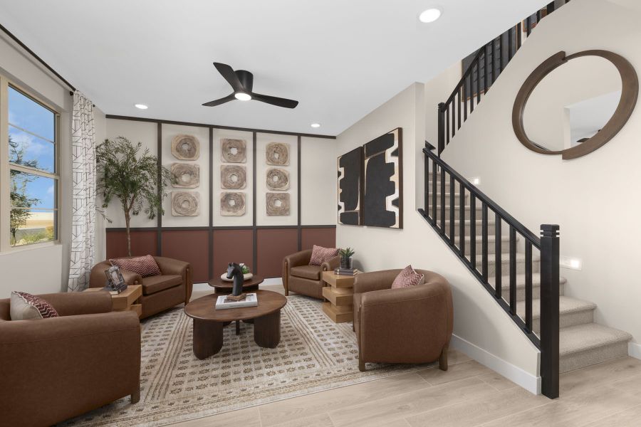 Representative furnished interior of a home built from the Lagoon by Mattamy Homes in White Tank Vistas, Waddell (Image 13). Representative furnished interior of a home built from the Lagoon by Mattamy Homes in White Tank Vistas, Waddell (Image 13).