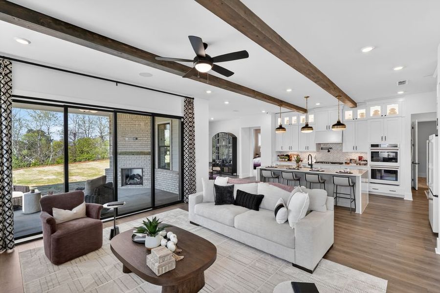 Furnished interior in a model home at Wayt Farm in Cumming (Image 27).