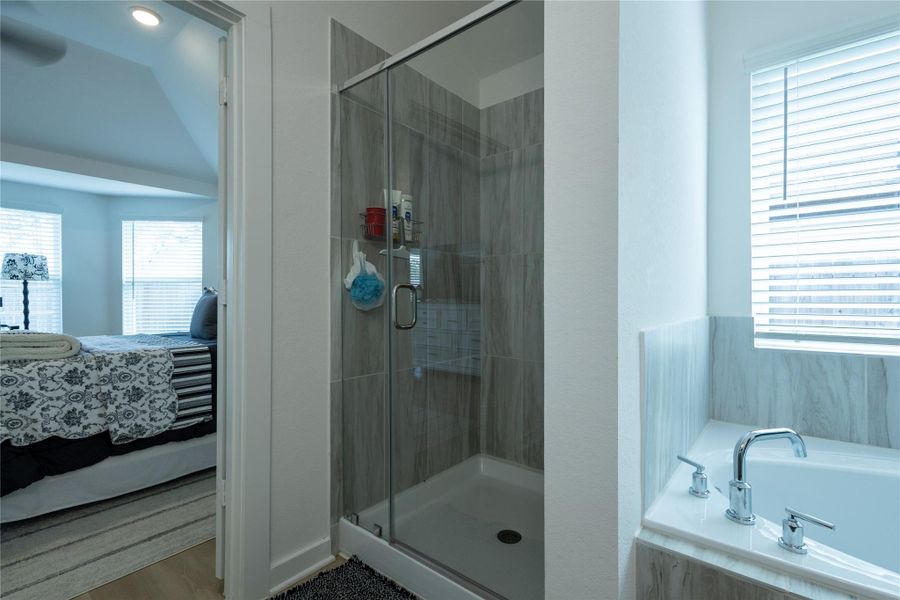 Furnished interior view inside a new home in Pinewood at Grand Texas, New Caney (Image 34).