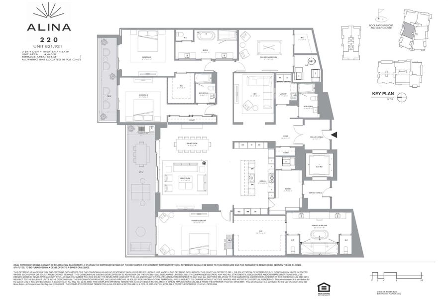 2D floor plan layout of this home in Alina Residences, Boca Raton, FL (Image 2). 2D floor plan layout of this home in Alina Residences, Boca Raton, FL (Image 2).