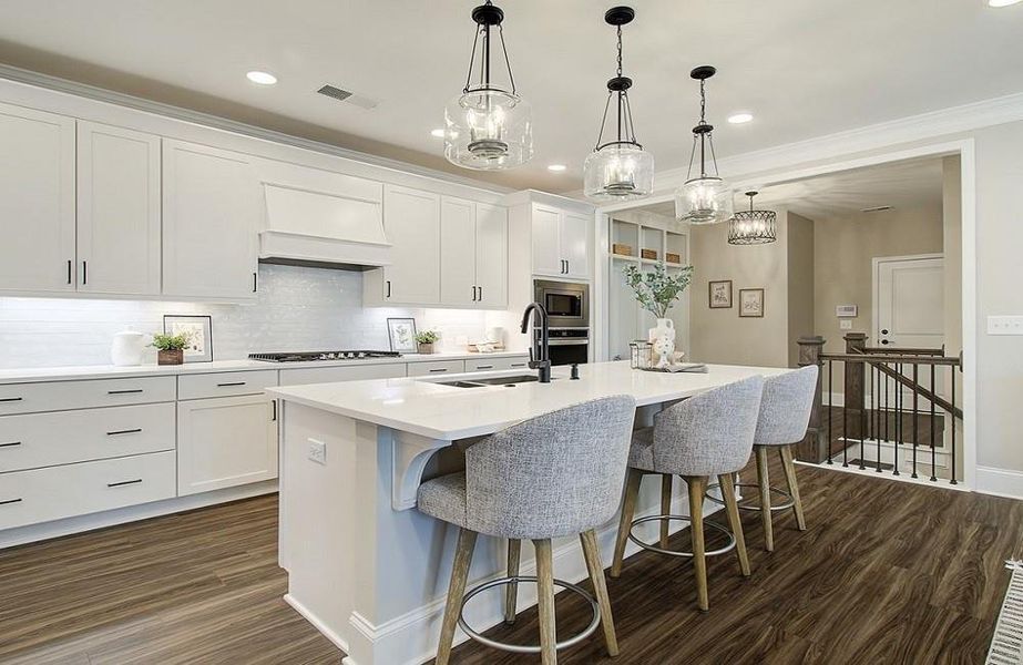 Furnished interior view inside a new home in Courtyards at Traditions, Cumming (Image 31).