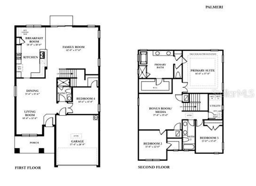 2D floor plan layout of this home in , Tampa, FL (Image 3).