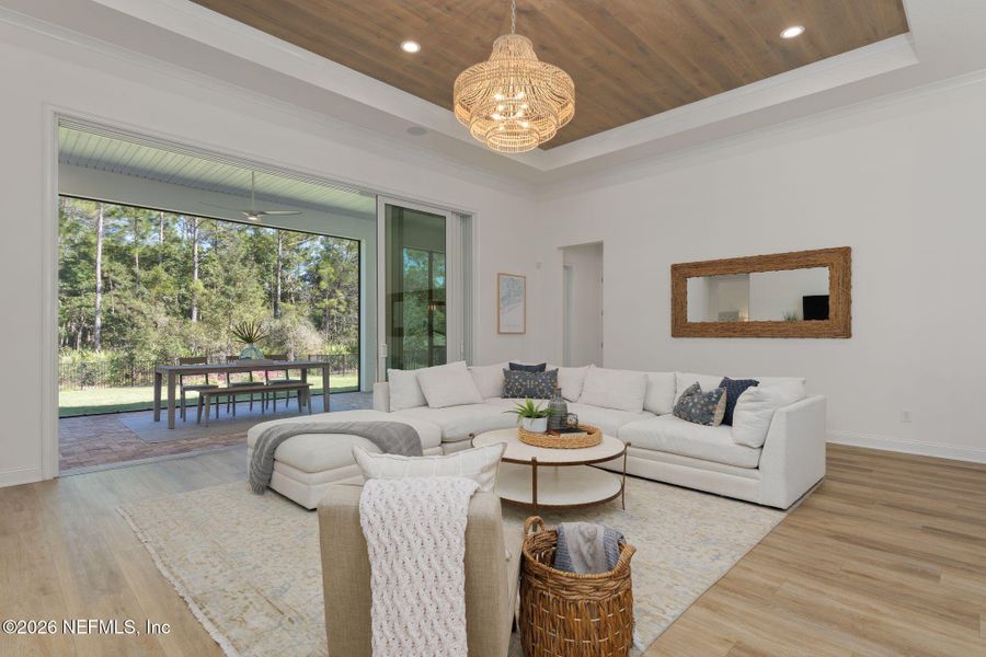 Furnished interior view inside a new home in Nocatee, Ponte Vedra (Image 47).
