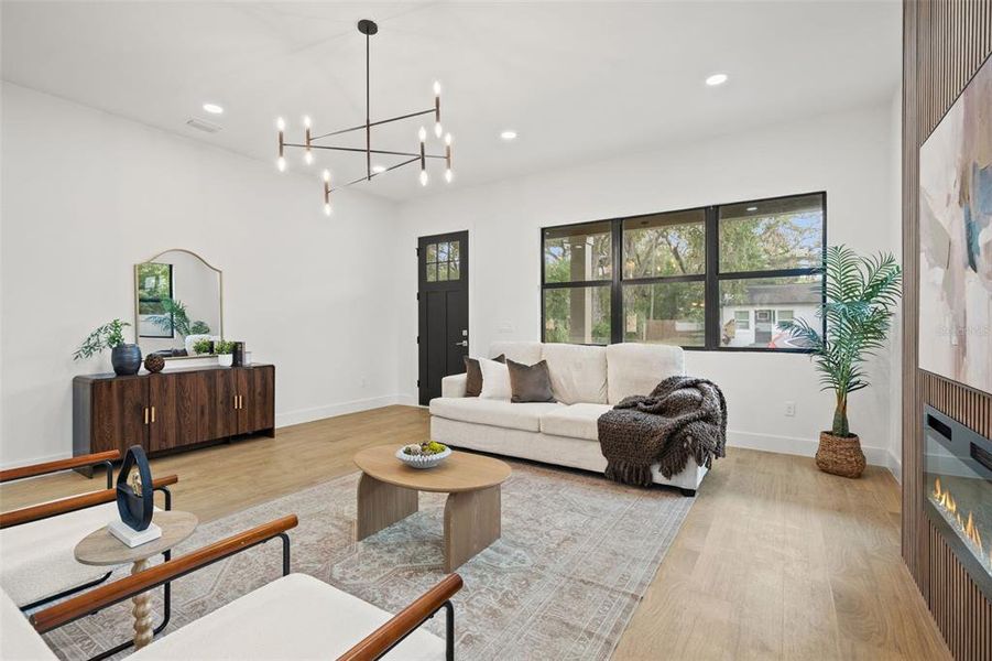 Furnished interior view inside a new home in , Tampa (Image 7).