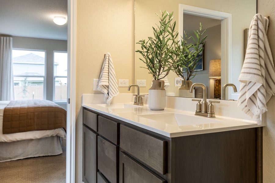 Image 22 representing the 2702 Modeled by KB Home in Preserve at Culebra - Sterling Collection, San Antonio, TX. Image 22 representing the 2702 Modeled by KB Home in Preserve at Culebra - Sterling Collection, San Antonio, TX.