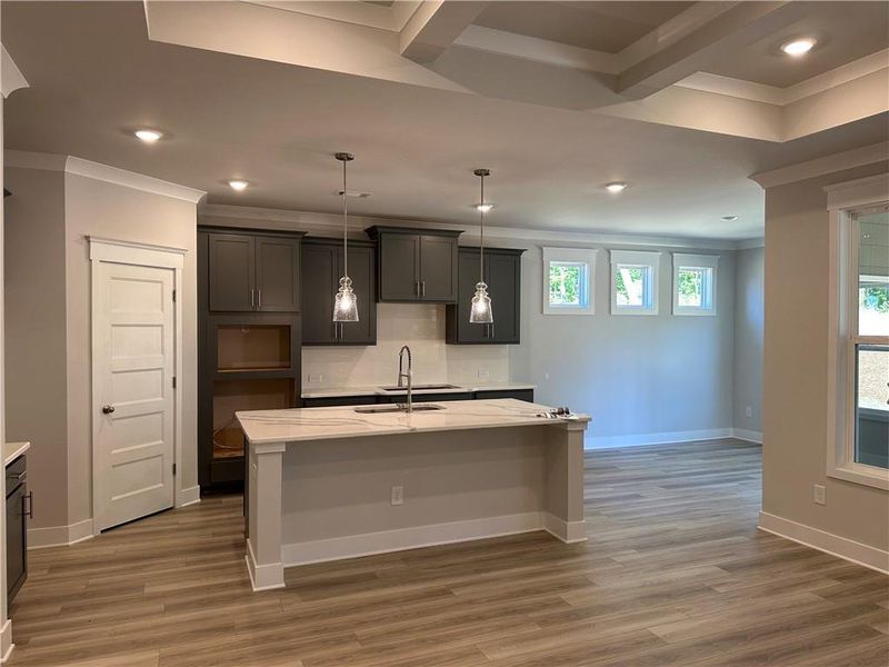 Furnished interior view inside a new home in Rosewood Lake Preserve, Hoschton (Image 8).