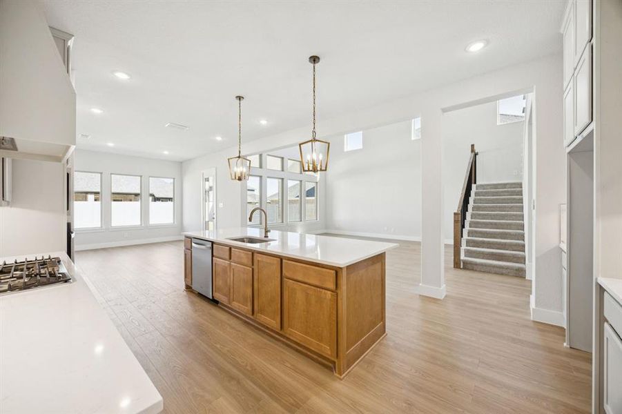 Furnished interior view inside a new home in Painted Tree Lakeside, McKinney (Image 7). Furnished interior view inside a new home in Painted Tree Lakeside, McKinney (Image 7).