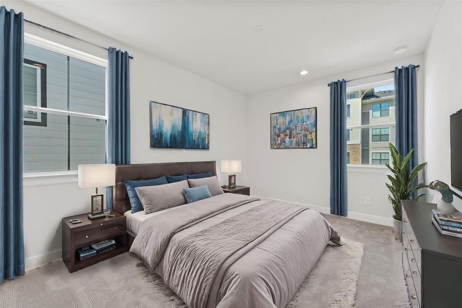 Furnished interior view inside a new home in , Houston (Image 14).