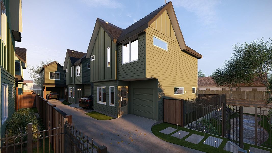 Front exterior of a new home in , Austin, TX, highlighting curb appeal (Image 12). Front exterior of a new home in , Austin, TX, highlighting curb appeal (Image 12).