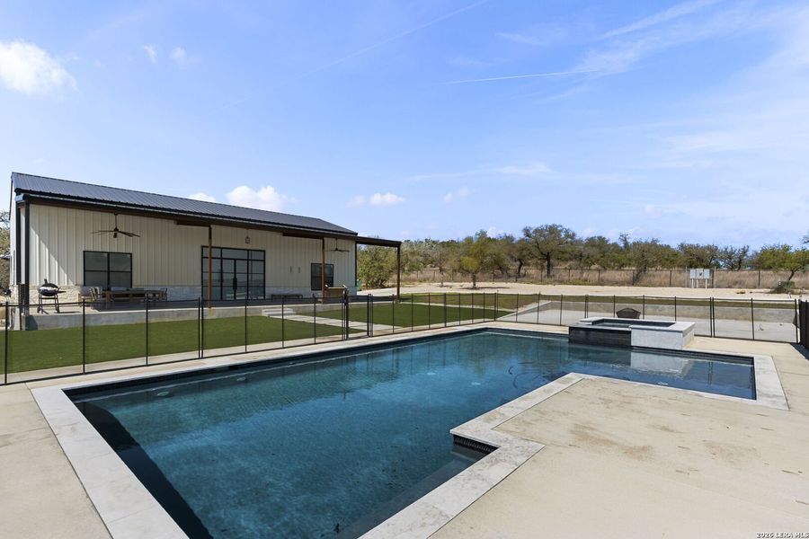 Exterior details and patio area of a home in , Bulverde (Image 13).