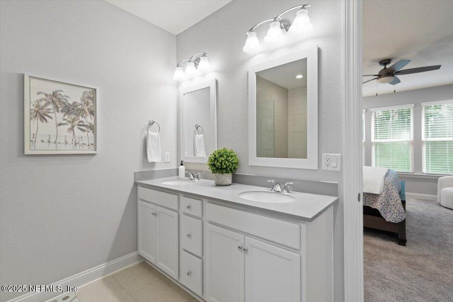 Furnished interior view inside a new home in , Jacksonville (Image 27). Furnished interior view inside a new home in , Jacksonville (Image 27).