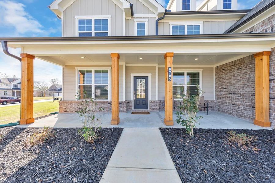 Exterior details and patio area of a home in Conner Farm, Dawsonville (Image 33).