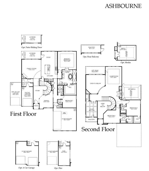 2D floor plan layout of this home in Nelson Lake Estates, Rockwall, TX (Image 5).