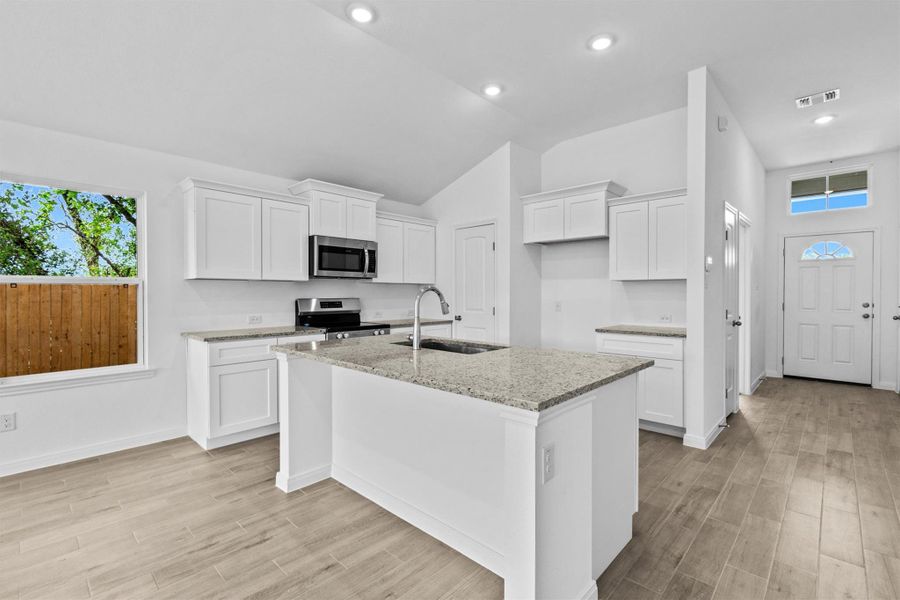Furnished interior view inside a new home in Butler Farms, Liberty Hill (Image 6). Furnished interior view inside a new home in Butler Farms, Liberty Hill (Image 6).
