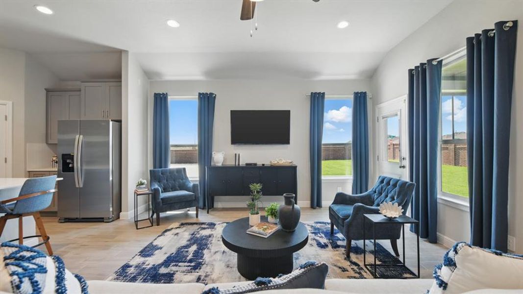 Furnished interior view inside a new home in Treeline, Justin (Image 8).