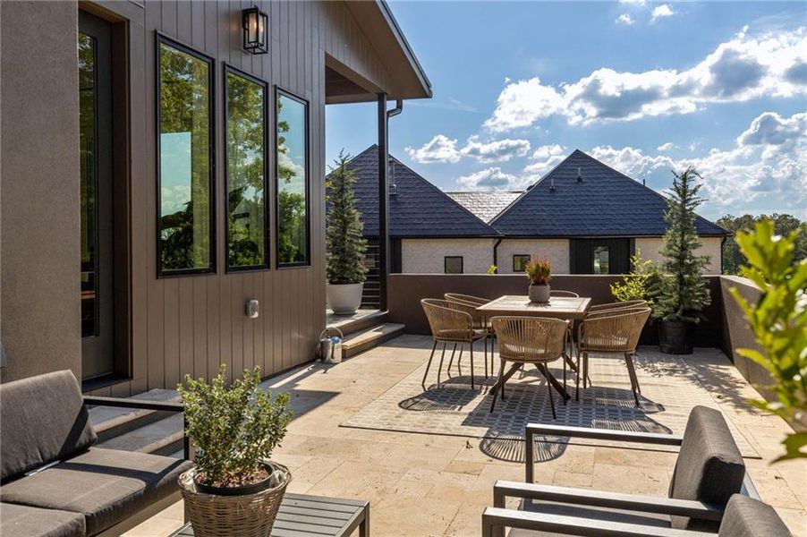 Exterior details and patio area of a home in , Chattahoochee Hills (Image 22). Exterior details and patio area of a home in , Chattahoochee Hills (Image 22).