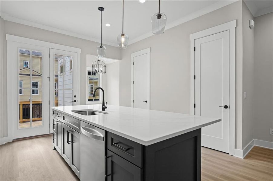 Furnished interior view inside a new home in , Kennesaw (Image 9).