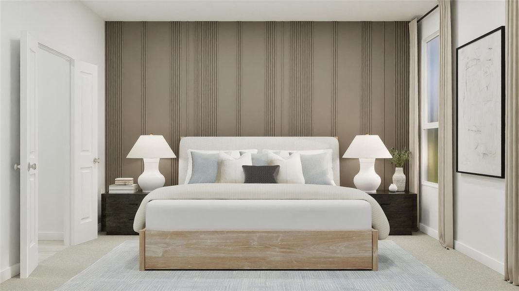 Furnished interior view inside a new home in River Bridge Ranch: Classic Collection, San Marcos (Image 21).