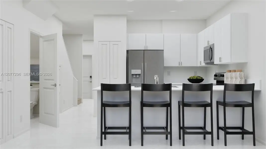 Furnished interior view inside a new home in , Florida City (Image 7). Furnished interior view inside a new home in , Florida City (Image 7).